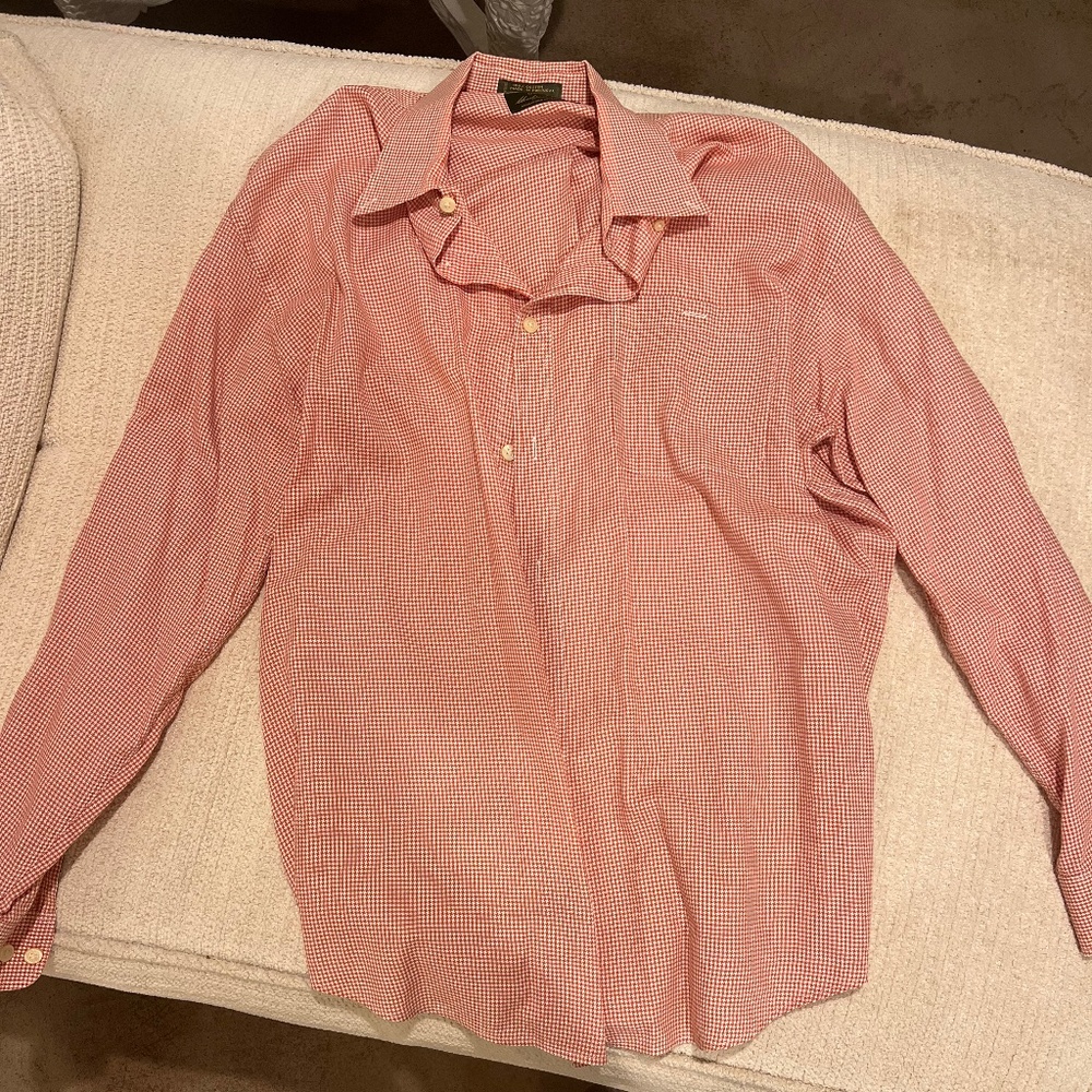 Orvis Burnt Orange Button Down